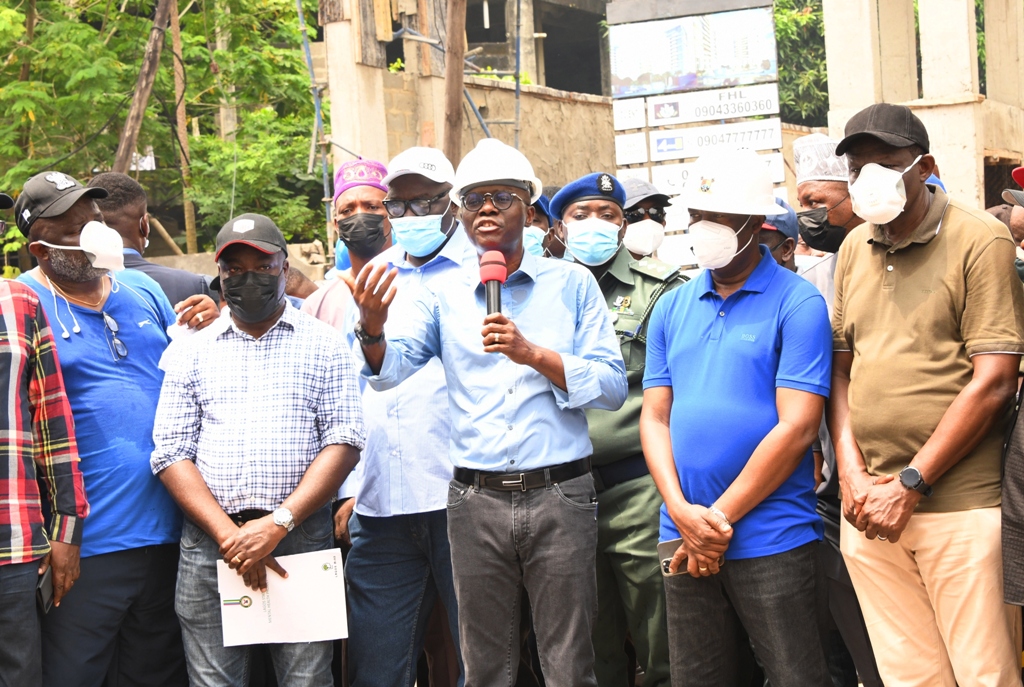 BUILDING COLLAPSE: SANWO-OLU SETS UP SIX-MAN PROBE PANEL, APPOINTS TOWN PLANNERS’ PRESIDENT AS CHAIRMAN